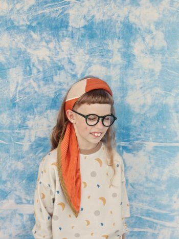 Unisex french terry sweatshirt with all-over moon phases print, drop shoulder, rib cuffs and neckline. This garment is made of OEKO-TEX® certified fabric. Made in Lithuania